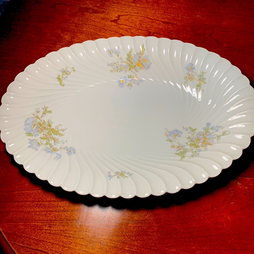 HAVILAND Limoges France Margaux platter swirl Mint!